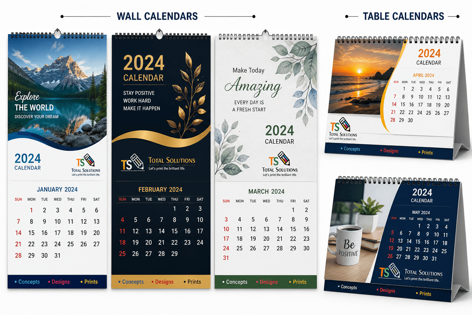 Wall & Table Calendars